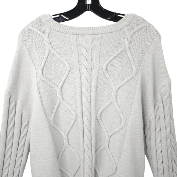 Disney Star Wars Stormtrooper Cable Knit Sweater Adult XL Long Sleeve Gray - Picture 14 of 16